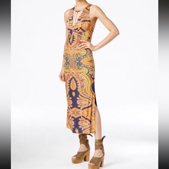 FREE PEOPLE Sin City Midi Dress - Sz. S - Picture 2 of 8